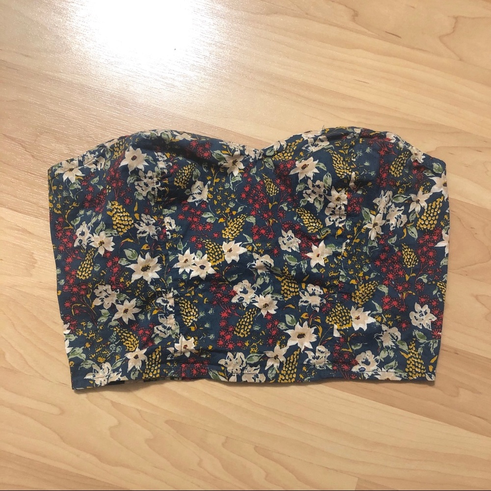 Bustier Strapless Crop Top